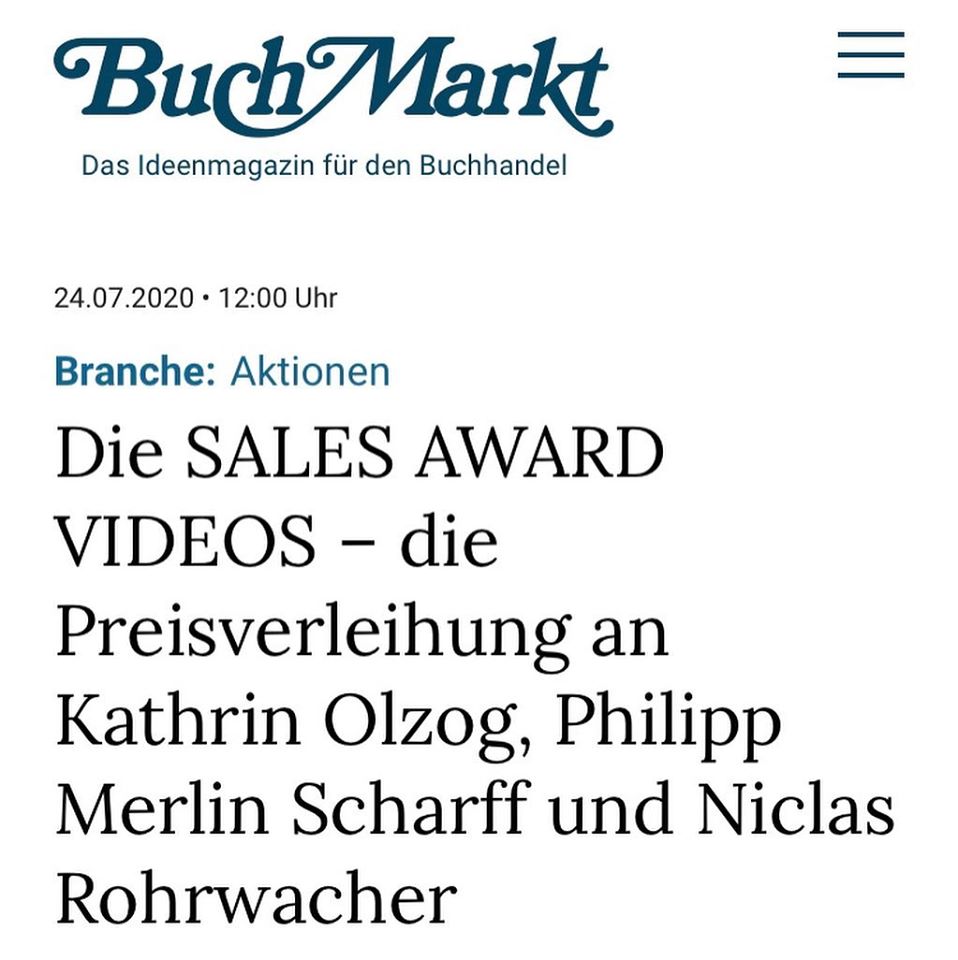 Mentor Verlag gewinnt Buchmarkt Sales Award