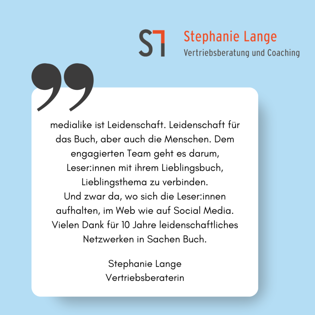 Zitat Referenz Stephanie Lange Vertriebsberatung und Coaching