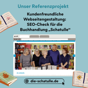 Webseiten-Screenshot der Buchhandlung "Schatulle" aus Osterholz-Scharmbeck