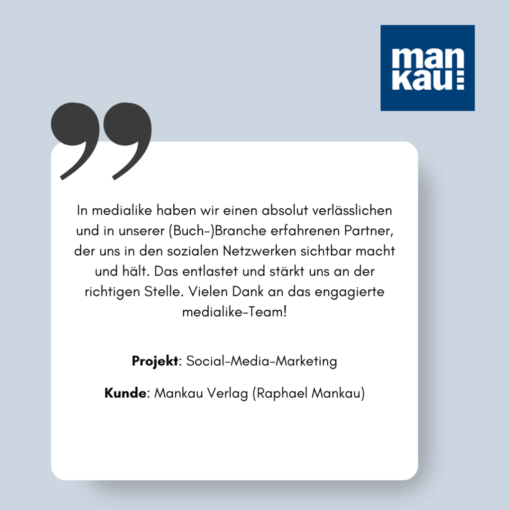 Referenzprojekt Mankau Verlag Social-Media-Marketing