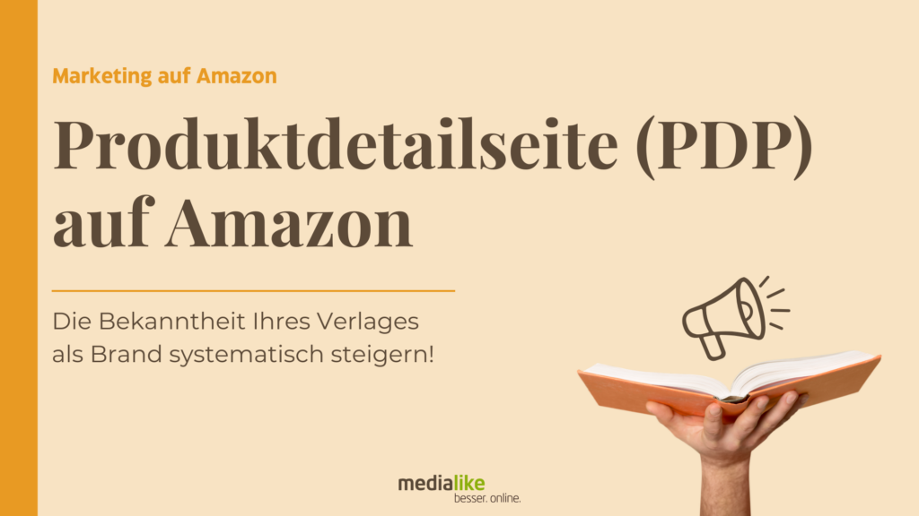 Grafik zum Thema optimale Produktdetailseite auf Amazon als entscheidende Faktor für den Verkaufserfolg im Buchmarketing