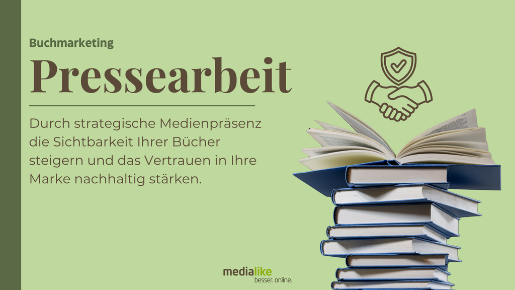 Durch strategische Medienpräsenz die Sichtbarkeit Ihrer Bücher steigern und das Vertrauen in Ihre Marke nachhaltig stärken.