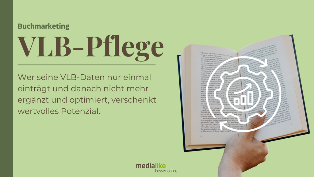 VLB-Pflege für Verlage und Autoren: eine Dienstleistung der Buchmarketing-Agentur medialike